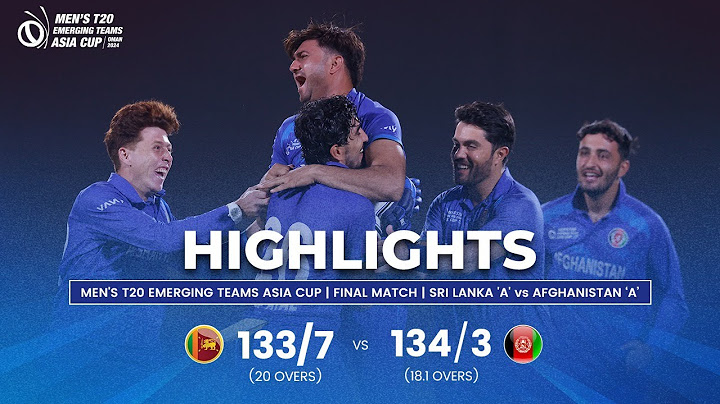 Sri Lanka 'A' vs Afghanistan 'A' | Men's T20 Emerging Teams Asia Cup | Final
