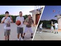 CRAZY BASKETBALL CHALLENGE! Rug vs Papa Rug vs Brawadis!