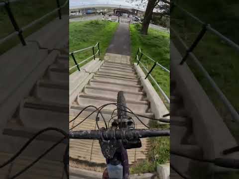 STAIRS WERE MADE FOR MOUNTAIN BIKING!