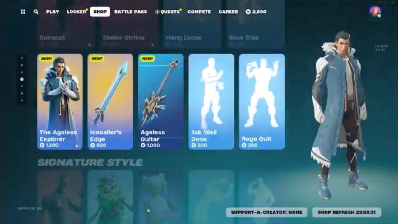 The Ageless Explorer Fortnite Item Shop - YouTube