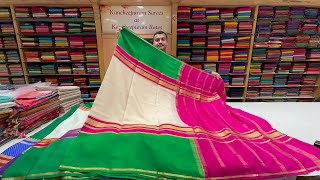 🚨New Arrivals ‼️Bangalore Malleshwaram pure Mysore silk sarees with free shipping and discounts