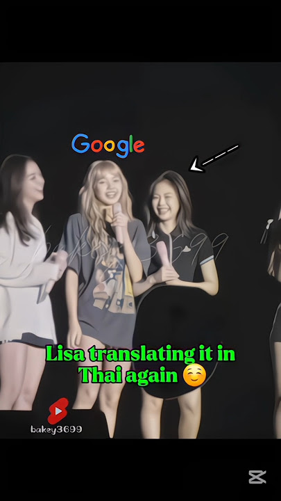Lisa their translator ☺️ but #rosé #lisa #chaelisa #fypシ