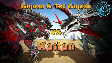 Gojiran & Tek Gojiran vs. Kaitan | ARK Kaiju Battle 🦎