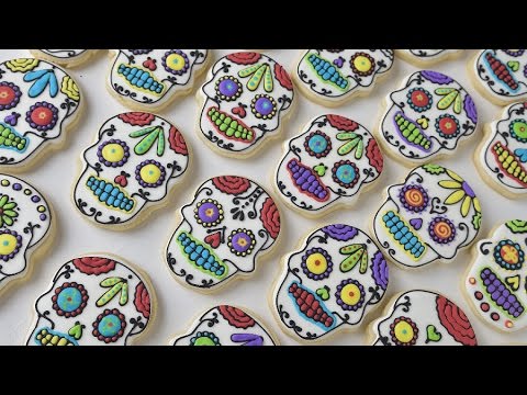 DAY OF THE DEAD SKULL COOKIES, HANIELA'S