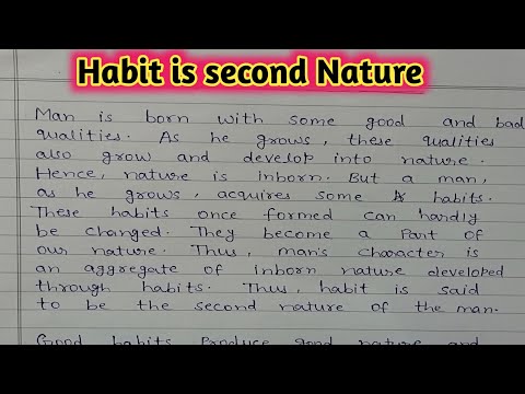 Video: Is Habit Second Nature?