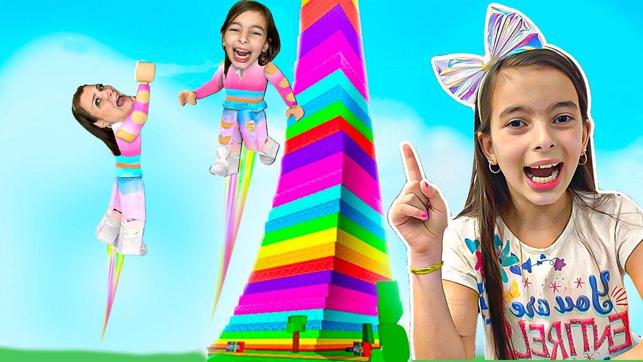 VIRAMOS MENINAS SALTITANTES NAS TORRES COLORIDAS 😱 Jump Every Second 😍 JÉSSICA GODAR E LAURINHA E