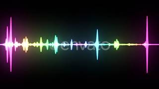 Multicolor Waveform Spectrum | Motion Graphics - Envato elements