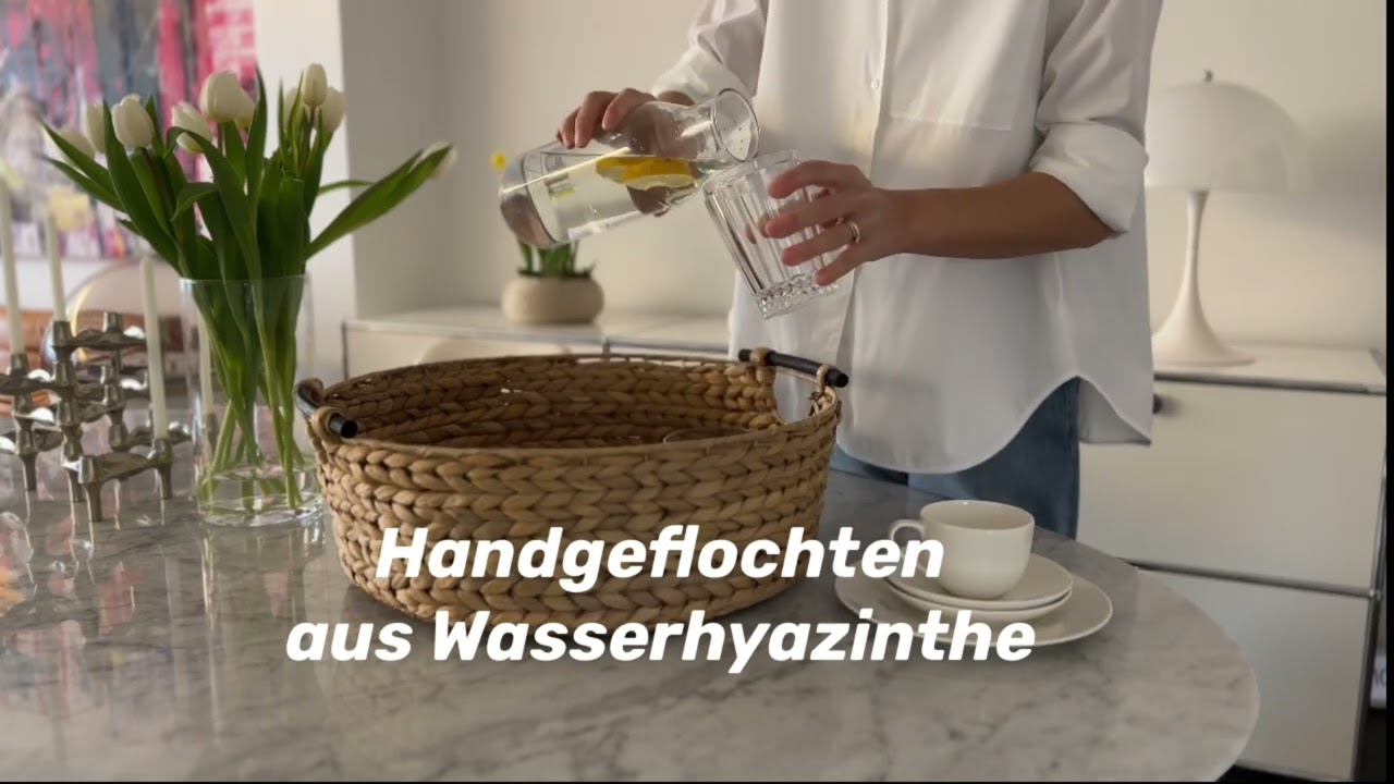 Serviertablett geflochten (Wäschekorb) von Decorasian