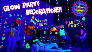 BLACK LIGHT PARTY! 🥳 Best Neon Party Decorations & Glow Party Supplies   🎈 screenshot 5