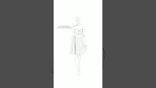 3/4 three quarters skirt silhouette #procreate #art #fashionillustration #method #figure