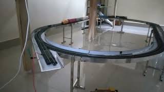 Train multi stage track (HO scale) layout work in progress