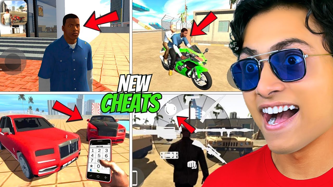 New Cheats in INDIAN BIKE DRIVING 3d😱 GTA5 Franklin Rolls Royce