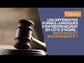 Les diffrentes formes juridiques dentrepreneuriat en cte divoire  avantages et inconvnients 