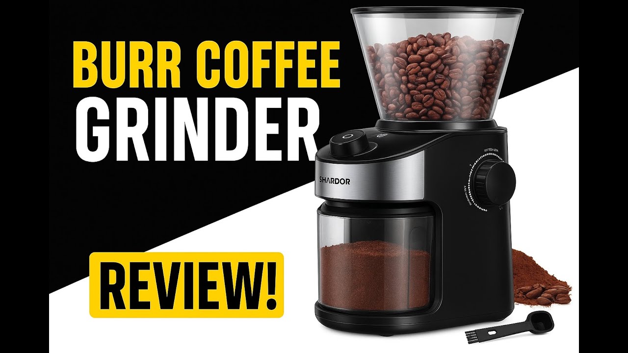 SHARDOR Burr Coffee Grinder Review | 32 Grind Settings, Timer & Easy Cleaning for Home Brewing