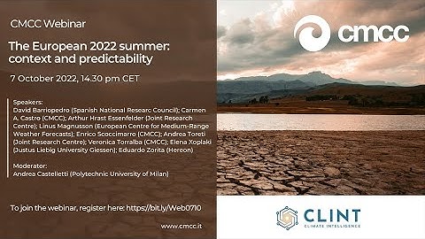 The European 2022 summer: context and predictability - CLINT
