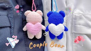 Crochet Bear Keychain ♡| Couple Bear Amigrurumi | Móc Móc Khoá Gấu Đôi