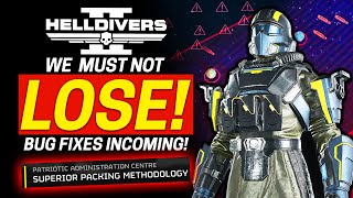 Helldivers 2 New Major Order HOLD THE LINE! Devs Talk Bug FIXES!