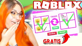 TRADEO *COSAS GRATIS* de ADOPT ME y CONSIGO *COSAS LEGENDARIAS* (FUNCIONA DE VERDAD!!) en ROBLOX 