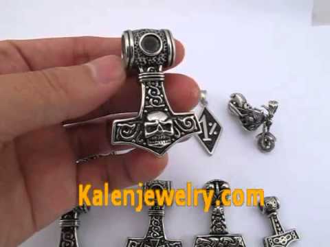 2014 New 316 Stainless Steel Thor Hammer Pendants from Kalenjewelry com 2014 New 316 Stainless Steel Thor Hammer Pendants from Kalenjewelry com