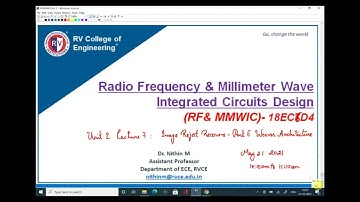 Lecture 7 Image reject receivers Part E Weaver Architecture | Unit 2 RF Transceivers