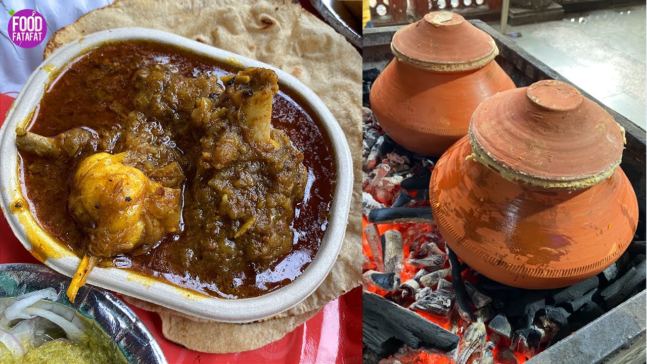 World Famous CHAMPARAN MEAT | Ahuna/Handi Mutton And Chicken With Litti | Food Fatafat