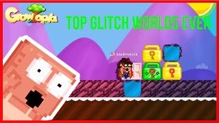 TOP 10 GLITCH WORLDS | Growtopia