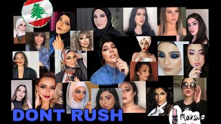 Don't rush challenge arab makeup artists/ Lebanese edition💄/Best don't rush challenge compilation!