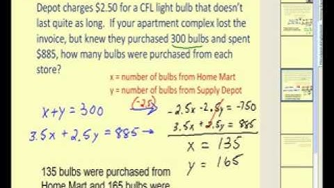 More Applications Involving Systems of Equations