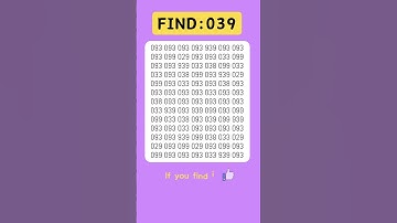 Find odd numbers - 039 - #odd #quiz #braintest