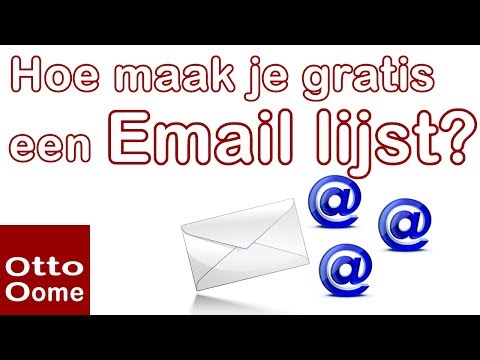 Hoe maak je gratis een emaillijst?