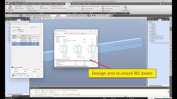 Design and check RC beam with Midas Gen 2021 from previous video