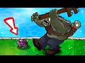 999 Scaredy-shroom vs Puff-shroom vs 999 Gargantuar vs Zomboss - Plants vs Zombies Hack