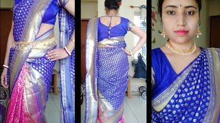 5 मिनट में सिल्क साड़ी को अच्छे से पहनना सीखें।।#silksaree draping ||#indiansari