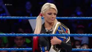 WWE Smackdown live: Becky lynch interrupts alexa bliss's celebration