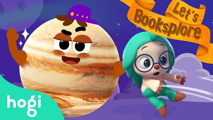 Boom boom Jupiter | Planet Exploration Song & Cartoon | Let's Booksplore with Hogi | Learn with Hogi