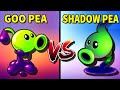 GOO PEA vs SHADOW PEA - Who Will Win? - PvZ 2 Plant vs Plant