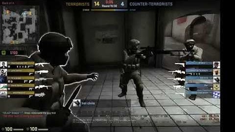 CSGO Highlight!! ACE 4k with awp