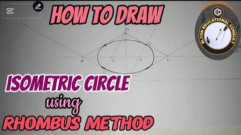 How to draw isometric circle using Rhombus method