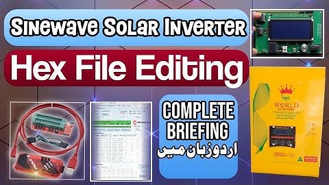 Step-by-Step Guide: Hex File Editing with Pickit3 and LCD Display on Solar Inverter|Ubaid electronic