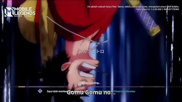 NEW LOADING SCREEN || MLBB anime one Piece luffy vs kaidoo!!