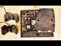 Restoration old broken Original PlayStation PS3 console | Vintage Retro console Restore & Repair