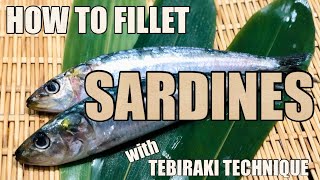 How To Fillet Sardines With Tebiraki Technique @tokyosushiacademyenglishcourse