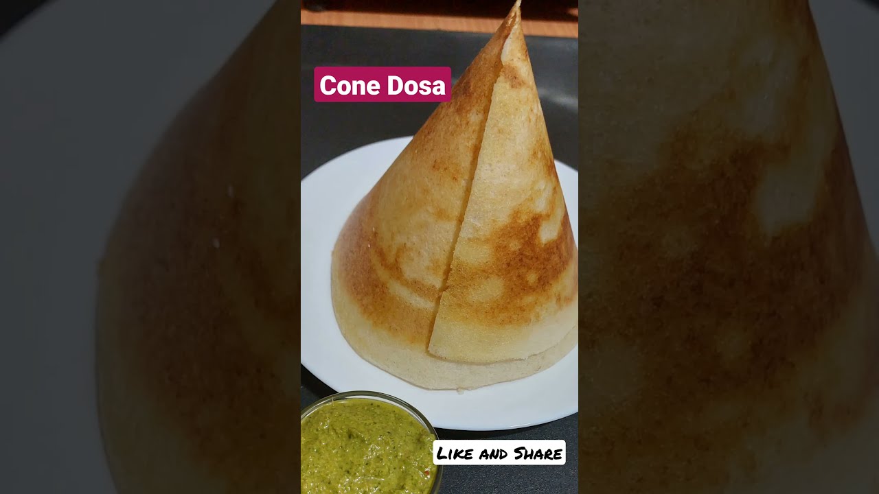 Best ever Cone Dosa  tamil  mirchifeast  Dosa recipe   1  tasty  trending  shorts  dosa