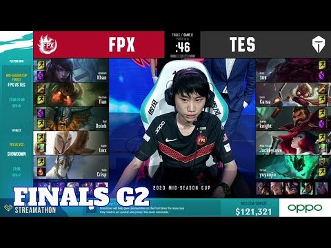 FunPlus Phoenix vs Top Esports - Game 2 | Finals 2020 LoL Mid Season Cup | FPX vs TES G2