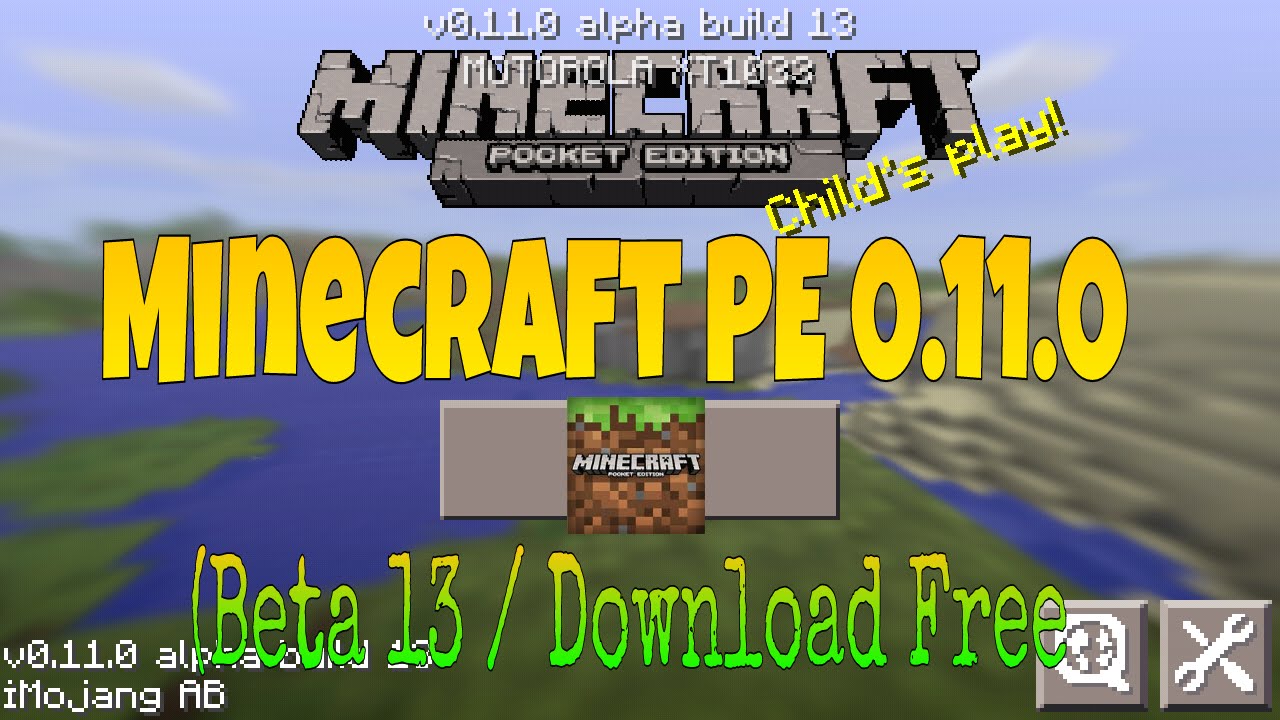 Minecraft Pe 0 11 0 Build 13 Download Free Gratis Youtube