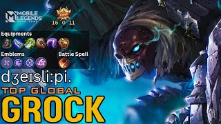 Dӡeɪslipi. S31 Top Global Grock Grave Guardian Skin Gameplay