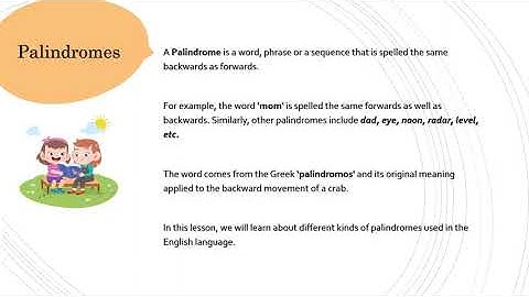 Grammar Orbit: Palindromes
