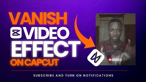 CHECK OUT HOW TO MAKE YOURSELF DISAPPEAR/VANISH EFFECT IN A VIDEO | CAPCUT SMARTPHONE TUTORIAL. 🔥