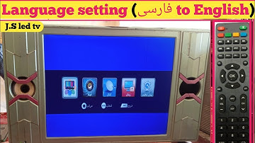 New 19" 22" China LCD/LED Tv Language setting (Franch To English) | Language setting in Led tv