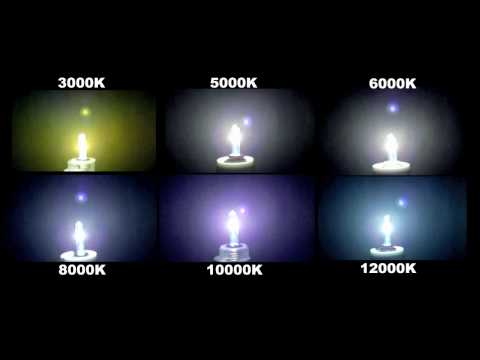 Xenon Light Color Chart